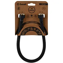 Шланг водяний Tucai TAQ Premium Grif 1/2″x1/2″ BВ 0,5м.Антикор. ACB HG-1212-500 (Чорний Мат) 209970