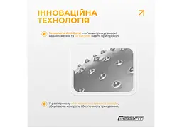 Фітбол 65 см EasyFit Hybrid сірий (фітбол напівмасажний) (EF-3011-GY) - мініатюра 4