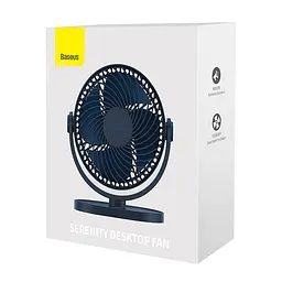 Вентилятор Baseus USB переносний Serenity Desktop Fan 3 W (ACYY000002) - мініатюра 3