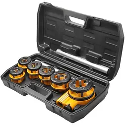 Набір інструментів Tolsen для нарізання різьблення 1/4"-1.1/4" ПРОФІ (33011)