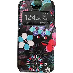 Чохол-книжка Toto Book Universal cover Picture with window 4-4.5" Colorful Flowers - мініатюра 2