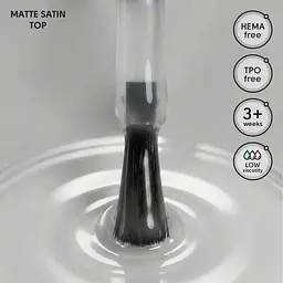 Матовий топ для гель-лаку Matte Satin Top Shelly 12 мл - мініатюра 2