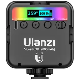 Відеосвітло Ulanzi Vijim Rechargeable Xiaomini RGB Light UV-B01001 VL49 RGB Pro Black