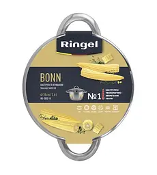Каструля RINGEL Bonn (4.7 л) 22 см нержавіюча сталь ㅤ ㅤ - мініатюра 3