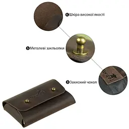 Візитниця SHVIGEL 16160 коричнева - мініатюра 4
