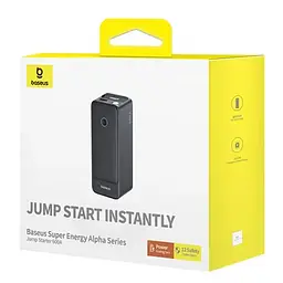 Пусковий пристрій (бустер) для автомобіля Baseus Super Energy Alpha Series 6000 mAh (C00259200121) Cosmic Black - мініатюра 5