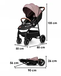 Прогулянкова коляска Lionelo Alexia Pink Rose - мініатюра 8