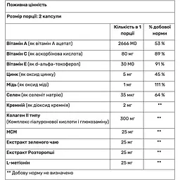 Комплекс вітамінів і мінералів для здоров'я волосся, шкіри і нігтів Haya Labs Hair Skin and Nails 60 капсул - мініатюра 2