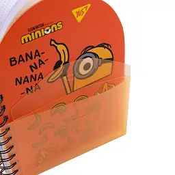 Блокнот Yes Minions В6+ cпіраль 100 аркушів у крапку з пластиковою кишенею (151793) - мініатюра 4