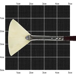 Пензель щетина віялова 6007 №0 довга ручка Kolos