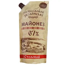 Майонез Національні українські традиції Столовый 67% 300 г