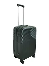 Валіза середня M ABS-пластик Sky 306 67×42×27см 75л Темно-зелена - мініатюра 2