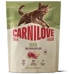 Сухий корм для кішок Carnilove True Fresh Duck Sterilised 400 г (8595602582334)