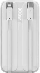 Повербанк Baseus Comet Series Dual-Cable 20000 mAh 22.5W (PPMD020102) White - мініатюра 2