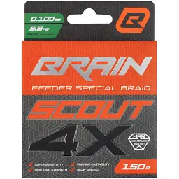 Шнур Brain Scout 4X 150m (deep green) 0.100mm 5.8kg - мініатюра 2