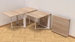 Стіл-книга трансформер Оріон 2 Ferrum-decor 750x1520x730 Білий метал ДСП Дуб Сонома 16 мм (FRD-104593) - мініатюра 7