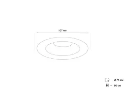 Точковий світильник MJ-Light SL7468-3-12W BK 3000K - мініатюра 2