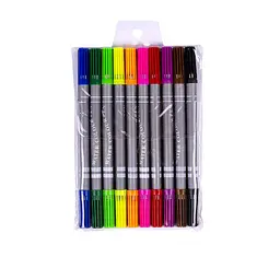 Дитячі Фломастери "Двосторонній" COLOR-IT 108-10F 10 кольорів - мініатюра 2