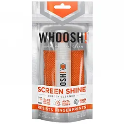 Комплект для чистки Whoosh! GO 30мл компактный спрей с микрофиброй 14см x 14см - миниатюра 2