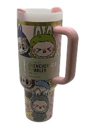 Термос термочашка Stanley Quencher H2.0 Tumbler з нержавіючої сталі 1,18 л Labubu Cup Gift Box Style KT8005203 - мініатюра 8
