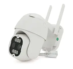 Wi-Fi видеокамера с двумя объективами уличная PiPo PPIPC33D4MP20 4+4Мп RJ45 PTZ 2.8mm ICSee - мініатюра 1