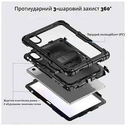 Чохол до планшета BeCover FortTab Lenovo Idea Tab/K11 (2nd Gen) TB336/Xiaoxin Pad (2025) 11" Black (714080) - мініатюра 4