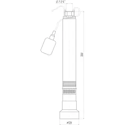 Насос колодязний Optima OP 5,1 - 48/6  F 0,6 кВт (з поплавком) - мініатюра 7
