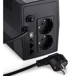 Пристрій безперебійного живлення Vinga LED 800VA plastic case with USB (VPE-800PU) - мініатюра 10