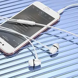 HF Hoco M76 White + mic + button call answering - мініатюра 2