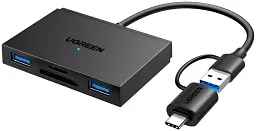 Card Reader USB 3.0 4-in-1,OTG USB-C/USB-A, SD/TF, 4-in-1 CM812 Ugreen (45167)