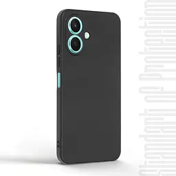 Чехол-накладка для смартфона TECNO Spark Go 2 4G (KM4) противоударный, силиконовый, термополиуретановый (ТПУ), с защитой камеры и корпуса, черный, защита всего корпуса, ArmorStandart (ARM87158) - мініатюра 2