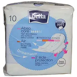 Прокладки гігієнічні BELLA 10 шт 4 краплі Ultra Blue Soft