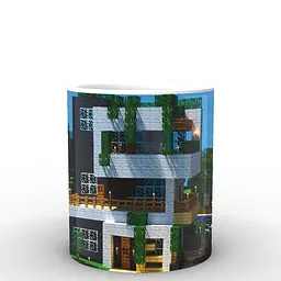 Кухоль GeekLand Minecraft Майнкрафт дом MC.02.025.522 330 мл білий - мініатюра 2