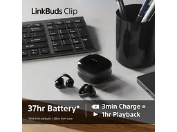 Навушники TWS Sony LinkBuds Clip Gray (WFLC900C.CE7) - мініатюра 8