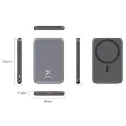 Батарея універсальна Vinga 5000 mAh 20W/15W Wireless (VPBB520WL) - мініатюра 6