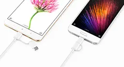 Кабель USB Xiaomi Mi 2-in-1 USB Cable (Micro USB to Type C) 100 см (SJV4082TY) - мініатюра 2