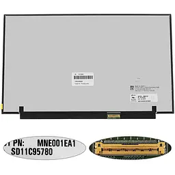 Матриця 14.0" MNE001EA1-4 (3840*2160 40pin(eDP IPS) LED SLIM(без планок та вушок) матова роз'єм справа внизу) для ноутбука