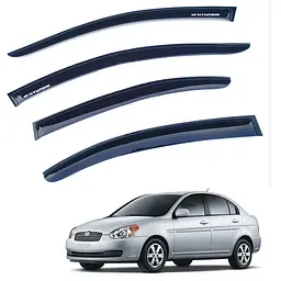 Дефлектори вікон для Hyundai Accent 2006-2010 Скотч 3М Voron Glass