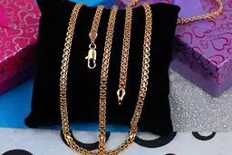 Цепь Xuping Jewelry бисмарк 55 см 4 мм золотистая