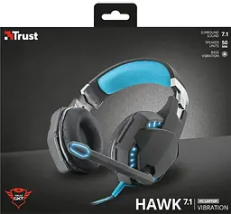 Гарнітура Trust GXT 363 Hawk 7.1 Bass Vibration USB BLACK (20407_Trust) - мініатюра 10