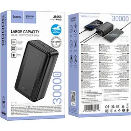 Power Bank Hoco J165B 30000mAh 10W 2USB-A/USB-C black LED UA - мініатюра 5