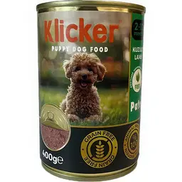 Вологий корм Klicker паштет для цуценят з ягням 400 г.