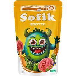 Напій соковий Sofik Exotic зі смаком гуави негазований 200 мл