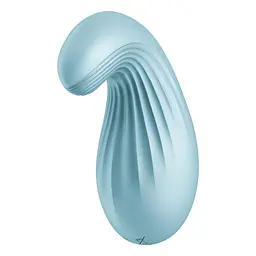 Вібратор Satisfyer Dipping Delight Light Blue, 2 мотори, гнучкий кінчик - мініатюра 2