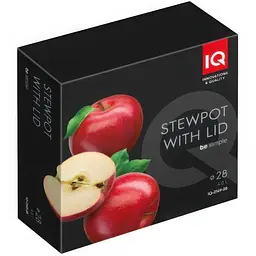 Сотейник IQ Be Simple з двома ручками з кришкою 28 см 4 л (IQ-2149-28) - мініатюра 6