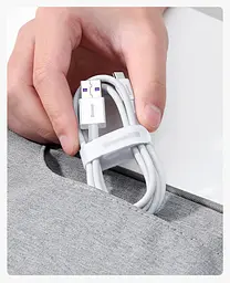 Кабель Baseus Superior Series Fast Charging USB to USB-C 66W 1m (CATYS-02) White [67416] - мініатюра 5