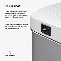 Відро для сміття Klarstein Touchless Sensor 60л (10046163) - мініатюра 7