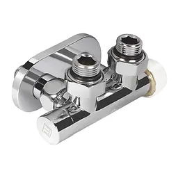 Комплект дизайн кранів з термоголовкою Ideale Duo 1/2”x1/2” хром - мініатюра 2