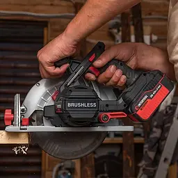 Пила дискова циркулярна ручна акумуляторна Intertool WT-0371 20 В x 190-200 мм Brushless Storm (Без АКБ) - мініатюра 5