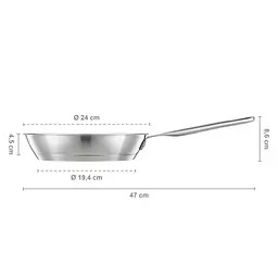 Пательня Fiskars All Steel Pure 24 см (1065627) - мініатюра 3